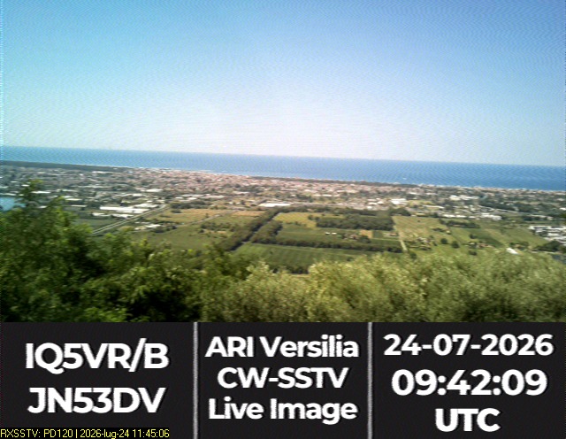 Vista dalla webcam della stazione